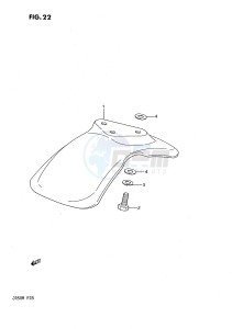 JR50 (P28) drawing FRONT FENDER