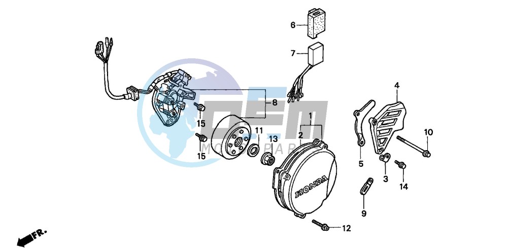 LEFT CRANKCASE COVER/ GENERATOR