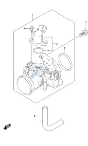 DF 9.9B drawing Throttle Body Remote Control