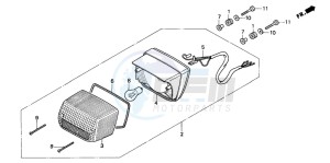 NSR50F drawing TAILLIGHT