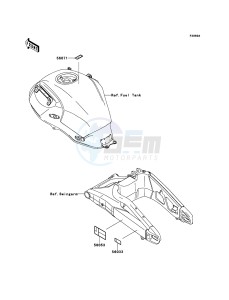 VERSYS_ABS KLE650DEF XX (EU ME A(FRICA) drawing Labels