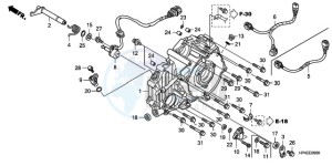 TRX420FEA Australia - (U / 2U 4WD) drawing REAR CRANKCASE COVER