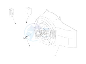 Sprint 50 2T (EMEA) drawing Flywheel magneto cover - Oil filter