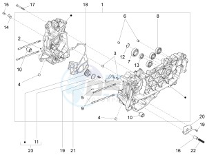 LX 150 4T 3V IE NOABS E3 (APAC) drawing Crankcase