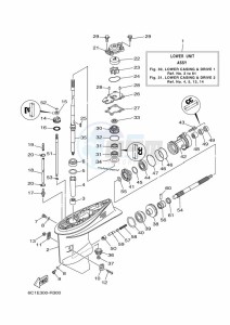 F50HETL drawing LOWER-CASING-x-DRIVE-1