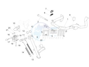 GTS 300 SUPER 4T 4V IE ABS E4 (EMEA) drawing Stand/s