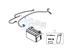 ORBIT 50 25KMH drawing BATTERY / TOOLKIT