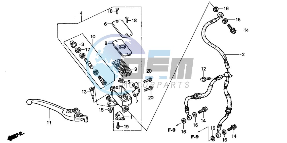 FR. BRAKE MASTER CYLINDER