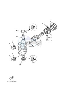 F20ELH-2010 drawing CRANKSHAFT--PISTON