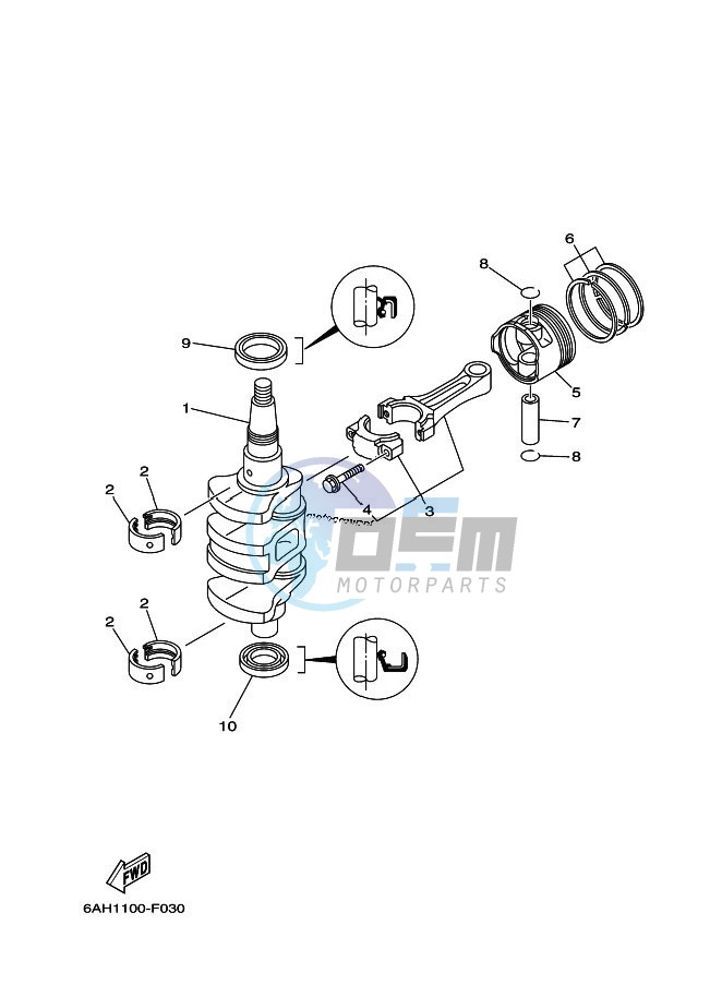 CRANKSHAFT--PISTON