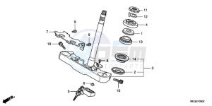 VT750C9 Ireland - (EK / MK) drawing STEERING STEM