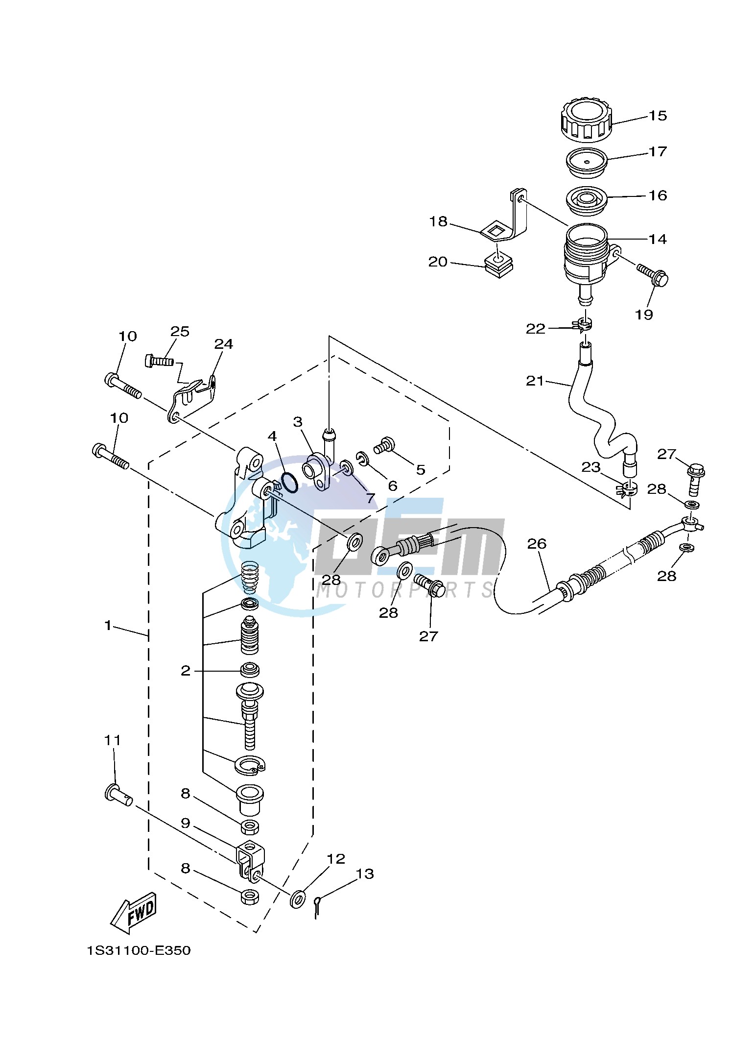 REAR MASTER CYLINDER