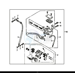 SYMPHONY CARGO 50 (AY05W7-EU) (L7-M0) drawing FRONT BRAKE MASTER CYLINDER