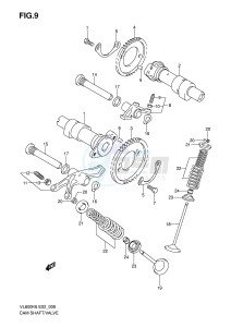 VL800 (E2) VOLUSIA drawing CAMSHAFT - VALVE