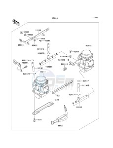 EN 500 C [VULCAN 500 LTD] (C6-C9) [VULCAN 500 LTD] drawing CARBURETOR