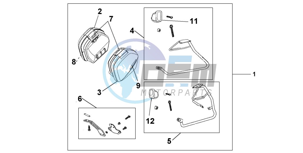 PANNIER SET + STAYS