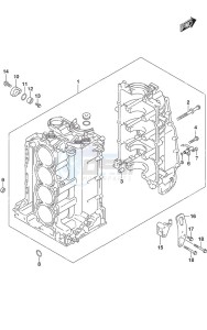 DF 150AP drawing Cylinder Block