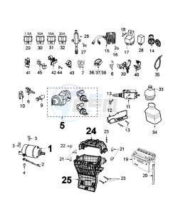 GEOPOLIS 250 drawing ELECTRIC PART