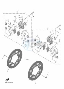 YZF600 YZF-R6 (BN6K) drawing FRONT BRAKE CALIPER