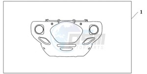 GL18009 Australia - (U / AB NAV) drawing CHROME FR.LOWER COWL