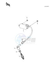 KLT 200 A [KLT200] (A4-A4A DUCKSTER) [KLT200] drawing IGNITION COIL