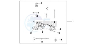 XL700VA9 Europe Direct - (ED / ABS) drawing REAR FOG LIGHT