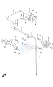 DF 9.9B drawing Clutch Rod Remote Control