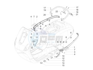 SXL 125 4T 3V drawing Side cover - Spoiler