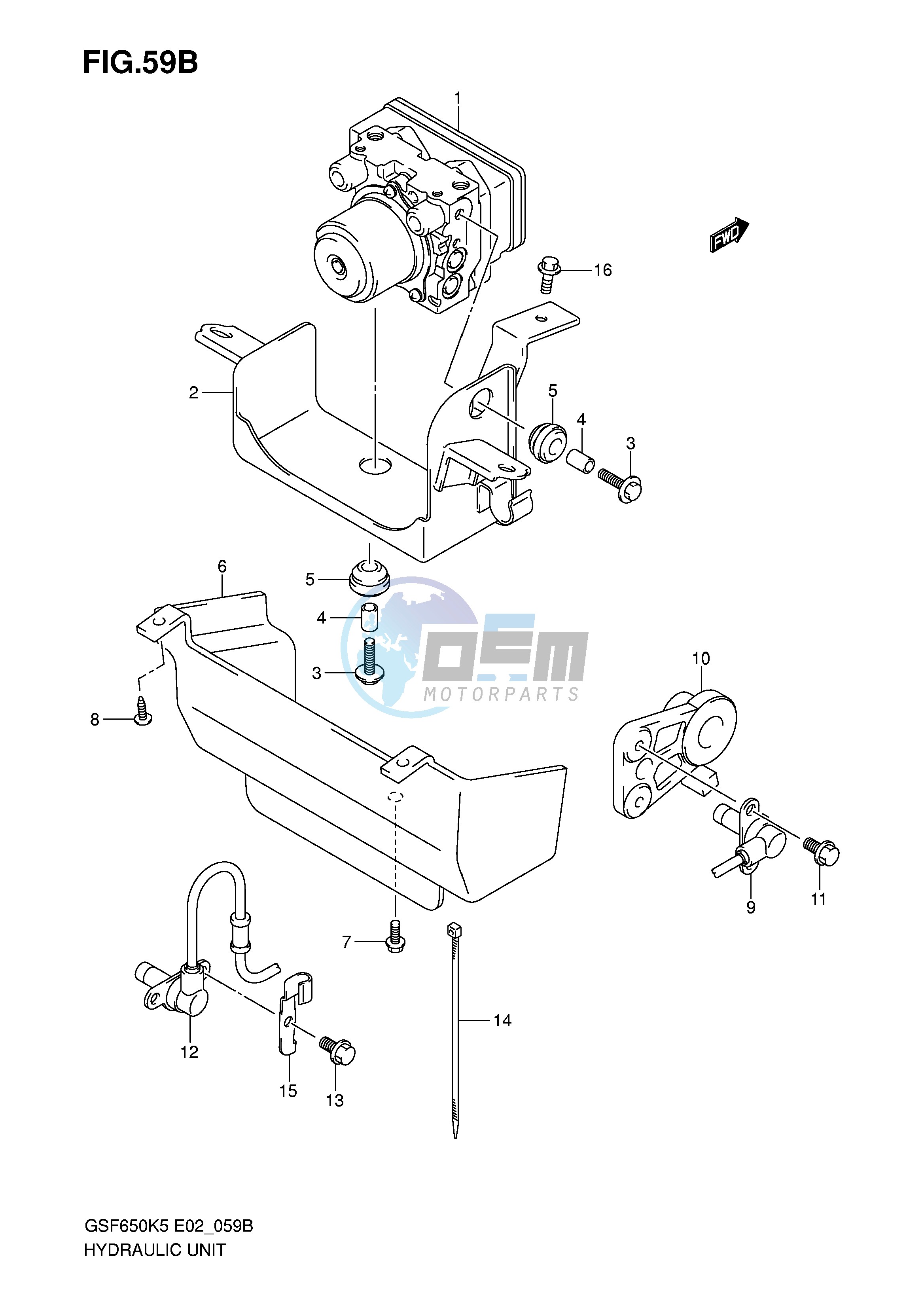 HYDRAULIC UNIT (GSF650AK5 UAK5 SAK5 SUAK5 AK6 YAK6 SAK6 SUAK6)