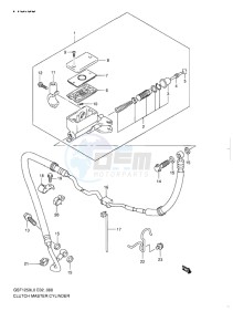 GSF-1250 BANDIT EU drawing CLUTCH MASTER CYLINDER