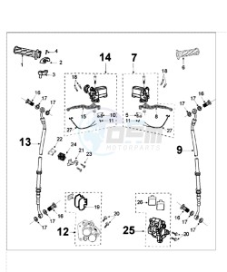 Tweet 125 VX drawing BRAKE SYSTEM