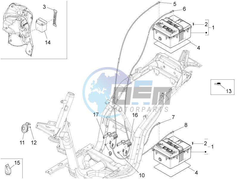 Remote control switches - Battery - Horn