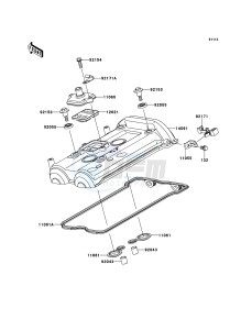 VERSYS KLE650CDF XX (EU ME A(FRICA) drawing Cylinder Head Cover