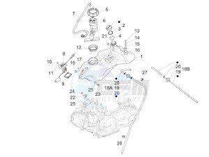 150 Sprint 4T 3V ie (APAC) (AU, CD, EX, JP, RI, TH, TN) drawing Fuel tank