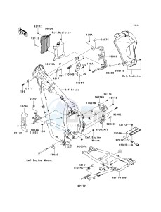 KL 650 E [KLR650] (E8F-E9F) E8F drawing FRAME FITTINGS