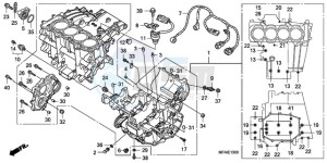 CBF1000S9 Europe Direct - (ED) drawing CRANKCASE