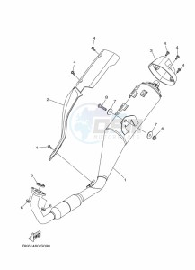 YZF125-A YZF-R125 (BGV2) drawing EXHAUST