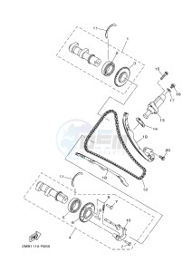 YXE700E YXE70WPHG WOLVERINE R-SPEC EPS HUNTER (2MB7) drawing CAMSHAFT & CHAIN