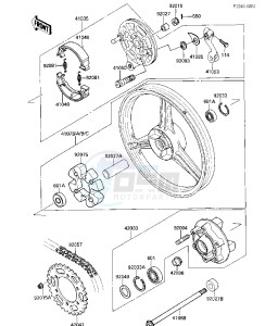 EX 500 A [EX500] (A1-A3) [EX500] drawing REAR WHEEL_CHAIN