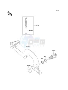 KX 250 T [KX250F] (7F) T7F drawing BRAKE PEDAL