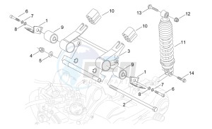 Sonic 50 H2O drawing Connecting rod and Shock absorber