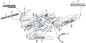 CBR600F2 drawing STRIPE (CBR600FS)