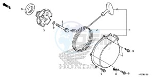 TRX420FE1G TRX420 Europe Direct - (ED) drawing RECOIL STARTER