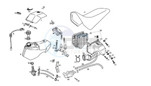 SENDA R X-RACE - 50 CC VTHSR1A1A drawing FUEL TANK