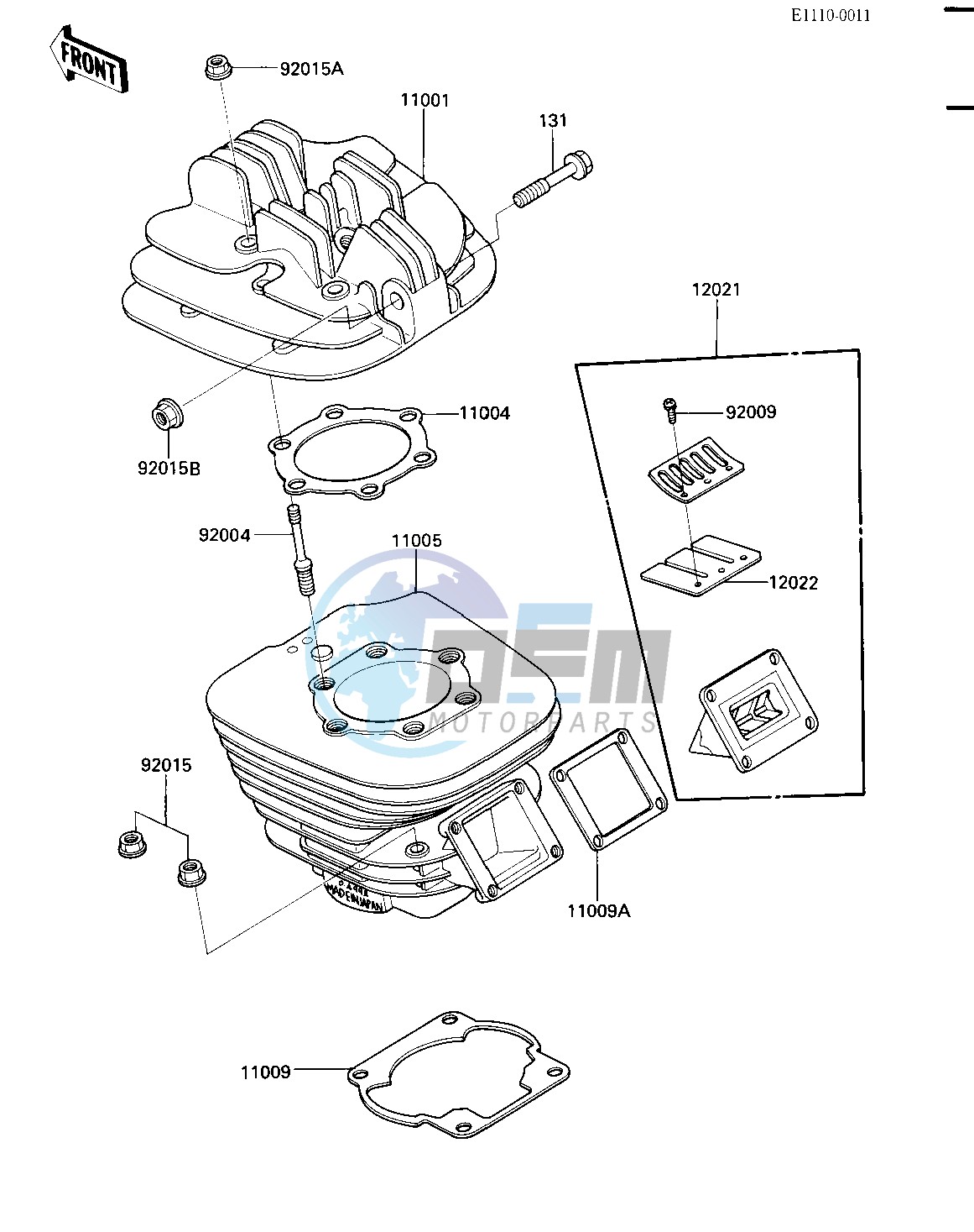 CYLINDER HEAD_CYLINDER_REED VALVE -- 84 A2- -