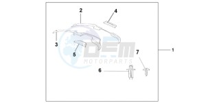 ST1300A9 France - (F / ABS CMF MME) drawing FAIRING DEFLECTOR