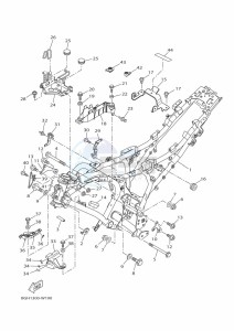 TRACER 7 MTT690 (B4T2) drawing FRAME