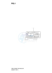 GSX-R1000 (E3-E28) drawing GASKET SET