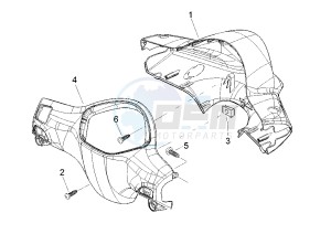 Liberty 4T RST 50 drawing Handlebar cover