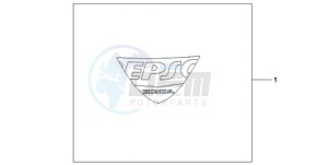 CBR1000RR9 BR / MME SPC - (BR / MME SPC) drawing EPSO STICKER FIREBLADE WS